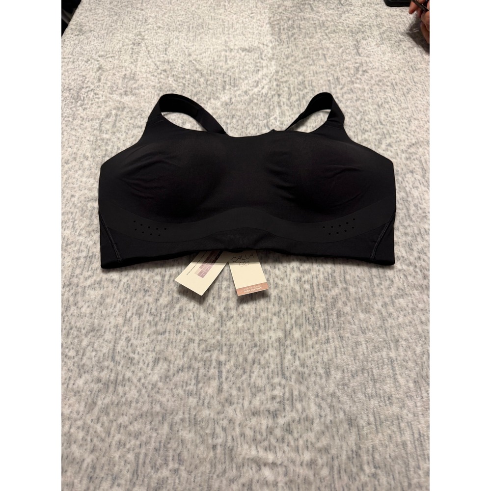 Wireless Black Support Sports Bra - Smooth Comfort